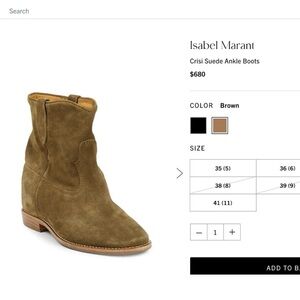 Isabel Marant Olive Suede Boots Cristi
